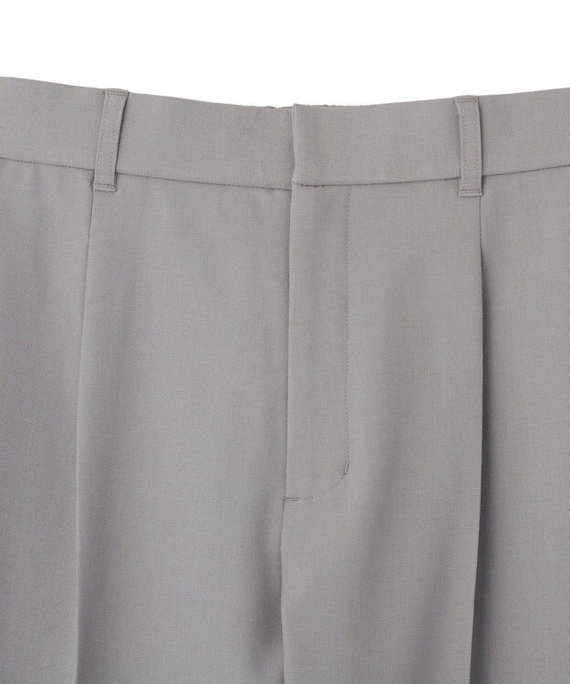 Green Parks きれシルストレートワイドパンツ Gray