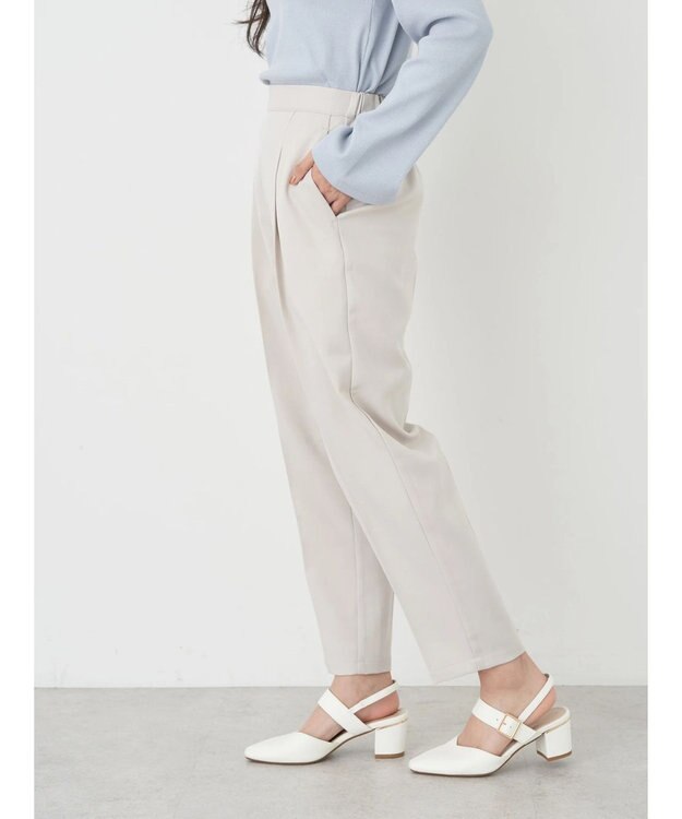 earth music&ecology テーパードパンツ Light Beige