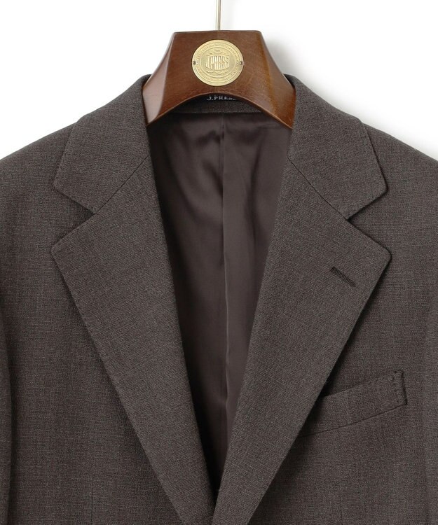 J.PRESS MEN  【J.PRESS MOVING / セットアップ対応】ジャージライク ジャケット/総裏 ダークブラウン系