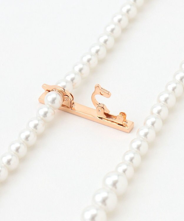 TOCCA RANDOM PEARL LARIAT NECKLACE ネックレス ピンクゴールド系