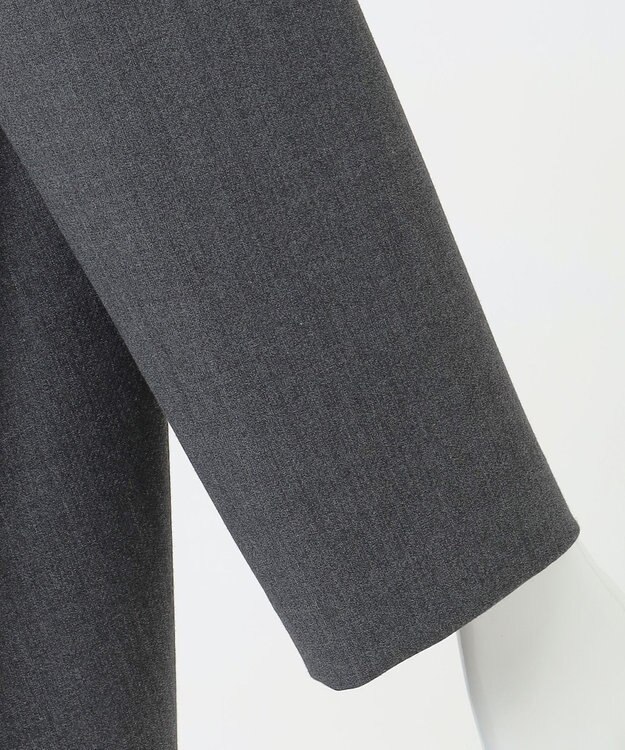 23区 S 【R(アール)】ダブルクロス ビジュートリムワンピース グレー系