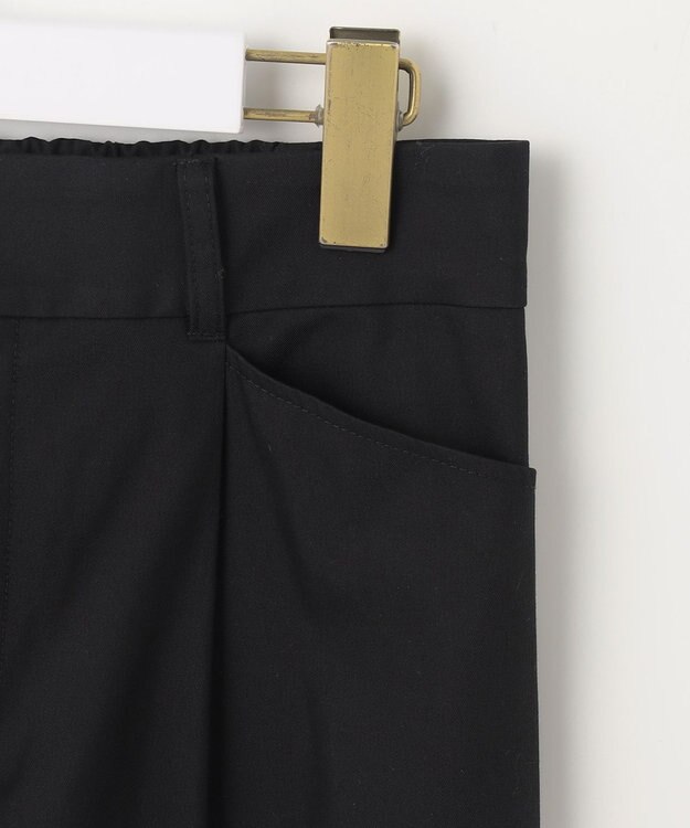 ANY SIS 【接触冷感・UVカット・撥水】クールタッチテーパード パンツ ブラック