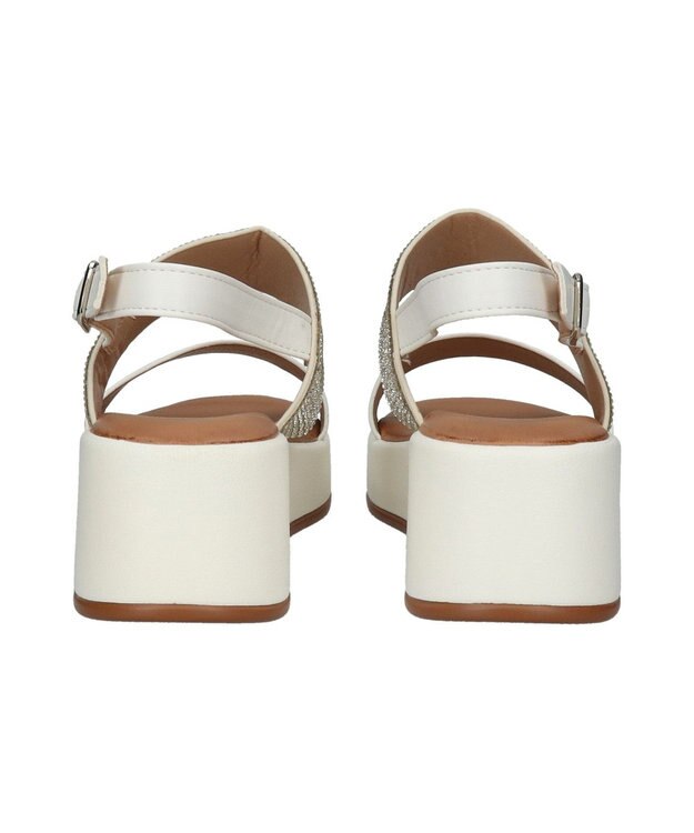 Bridget Birkin 【Bridget Birkin】キラキラバンドウェッジサンダル アイボリー