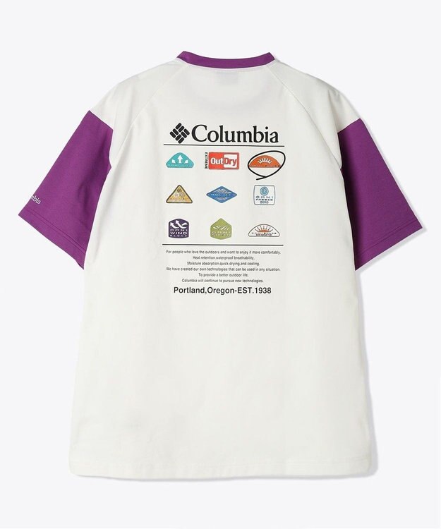 Columbia Columbia/ レイリバースプリットラグラングラフィックショートスリーブTシャツ /コロンビア Razzle