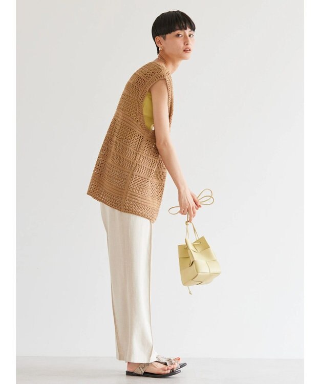 AMERICAN HOLIC リネンブレンドワイドイージーパンツ Light Beige