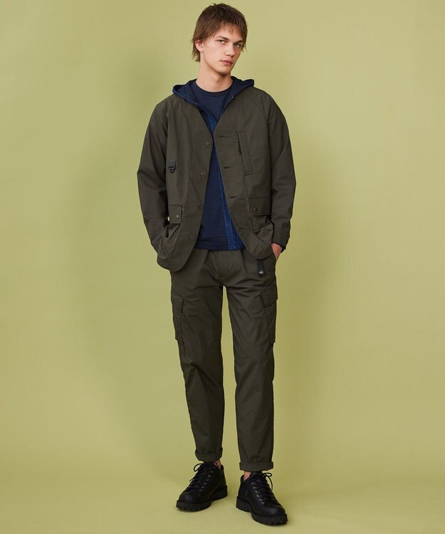 JOSEPH ABBOUD MOUNTAIN 【軽量】ハイパワーストレッチカルゼ トレッキングカーゴパンツ カーキ系