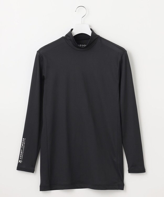 23区GOLF 【MEN】30デニールカノコハイネックインナー ブラック系