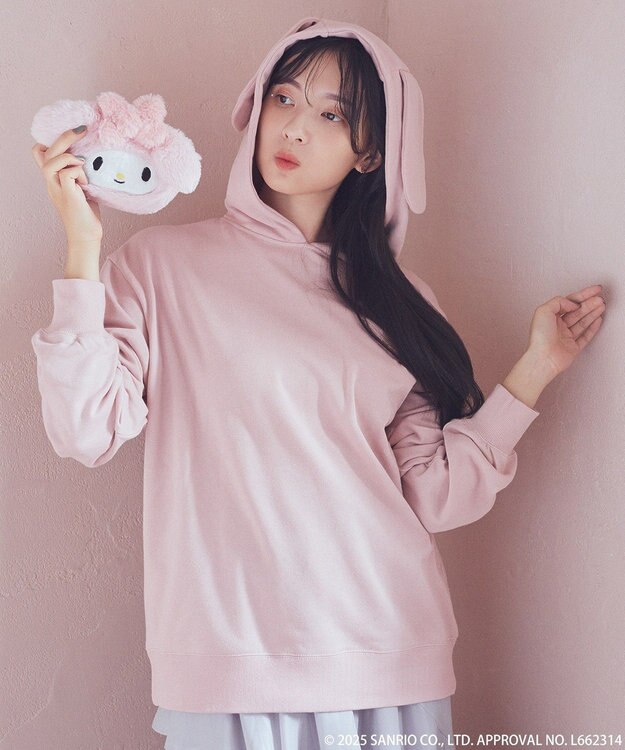 earth music&ecology マイメロディ＆クロミ／ｅａｒｔｈ　フェイスポーチ Pink