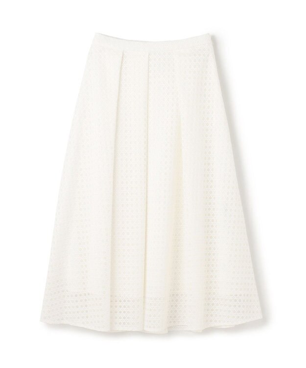 GRACE CONTINENTAL レースタックスカート ホワイト