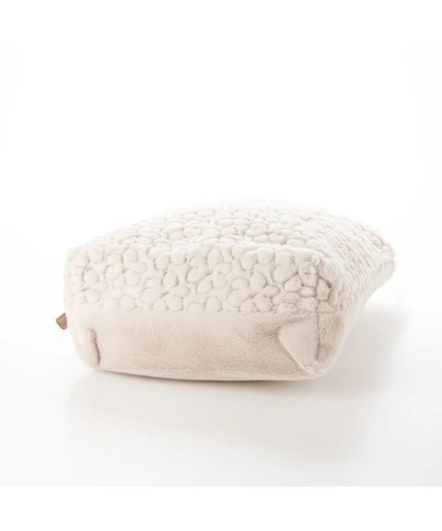 UNBILLION cachecache 花刺繍エコファーワンハンドルバッグ アイボリー