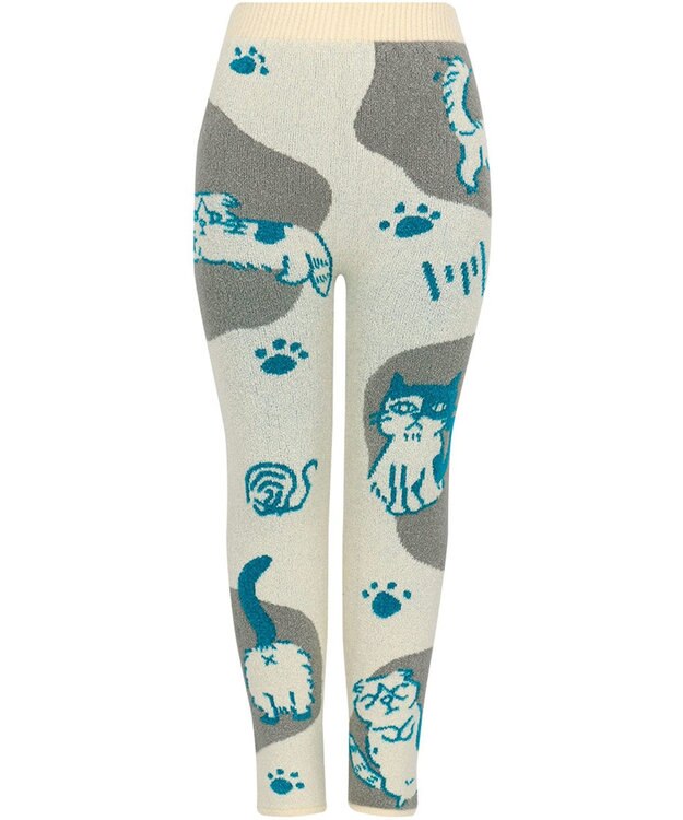 WACOAL あったかボトム 毛糸のパンツ ふんわりフィット 足首丈 レディース PPL767 /ワコール アイボリー