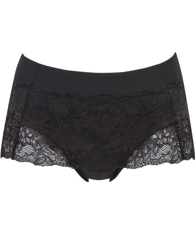 Wing サニタリーショーツ Wing Lesiage 【1000シリーズ】 吸汗速乾性(身生地部) 羽付きナプキン対応 はきこみ丈ふつう 生理用ショーツ PF1003 ウイング／ワコール ブラック