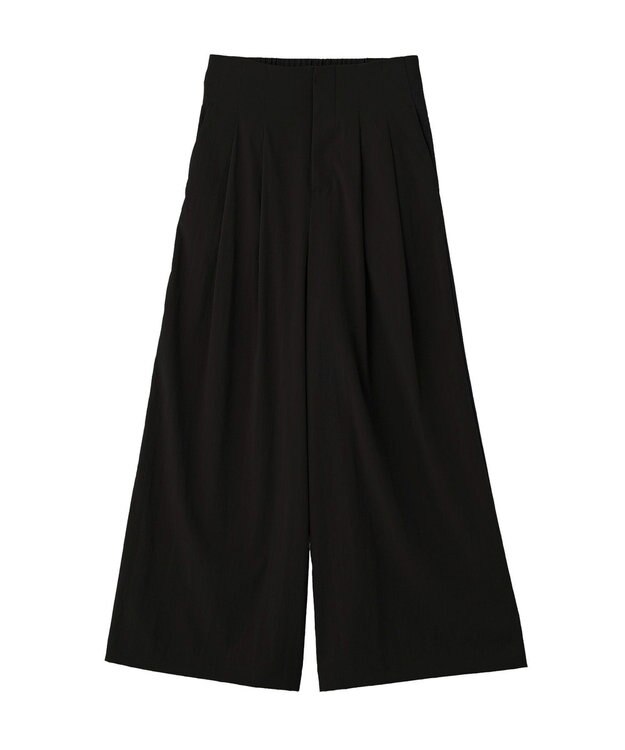 YECCA VECCA ドライタッチストレッチワイドパンツ Black