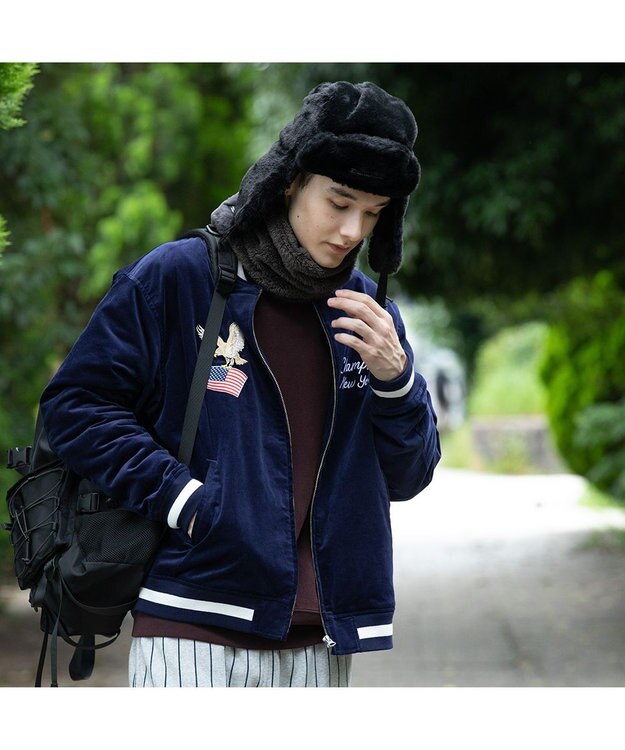 林八百吉商店 Champion  ファーフライトキャップ ブラック