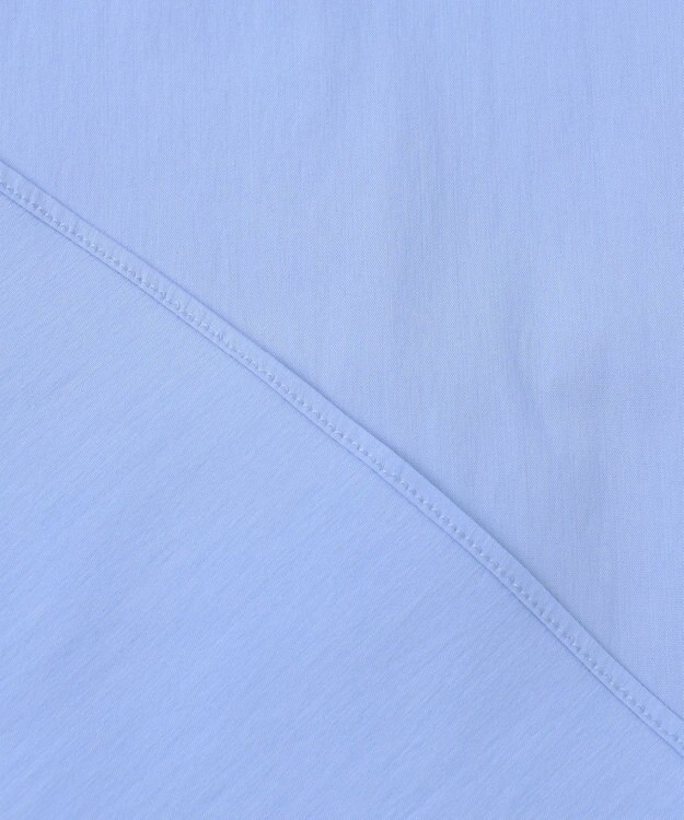 組曲 コンパクトシャーティングティアード ブラウス サックスブルー系