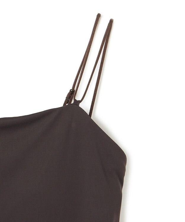 UNFILO L ラッシュガード カップ付き キャミソール チャコールブラウン