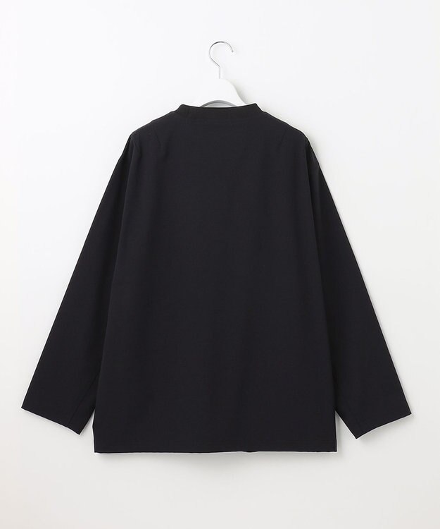 UNFILO MENS WARM プラス プルオーバーカットソー ブラック系