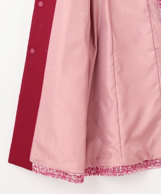 TOCCA CAMELOT TWEED コート オールドローズ系