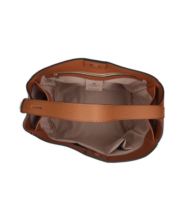 INTER-CHAUSSURES 【LORISTELLA】スマートソフト・バケットバッグ大きめ キャメル