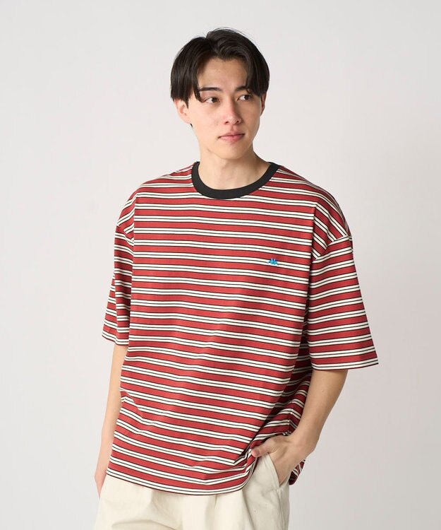 OP／FILA 【Kappa】ウェルネスクラブボーダーTシャツ オレンジ