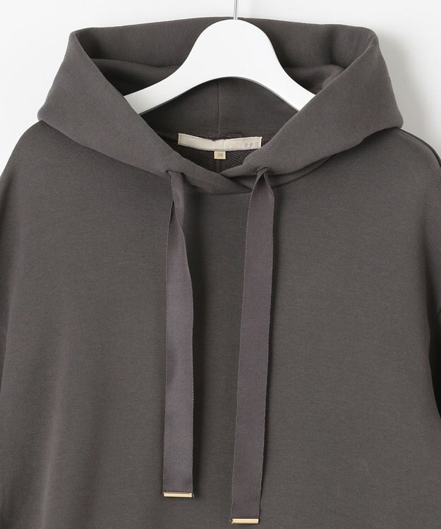 自由区 【洗える】4段裏毛起毛 パーカー グレー系