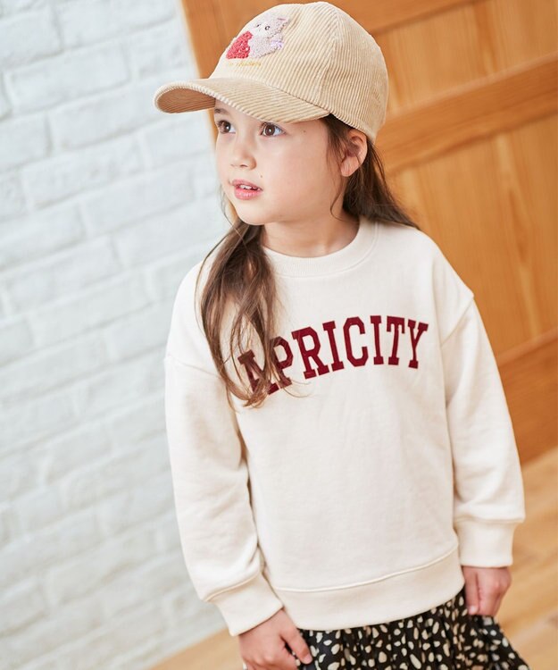 ANY KIDS 刺繍トレーナー エクリュ