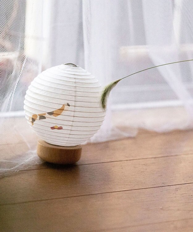 ちょうちん堂 【ころりどうぶつ】三毛猫 MIKE ちょうちん ライト ホワイト