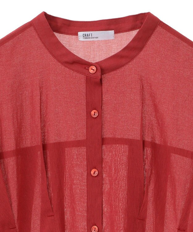CRAFT STANDARD BOUTIQUE 【追加】ヴィンテージボイルタックチュニック Red
