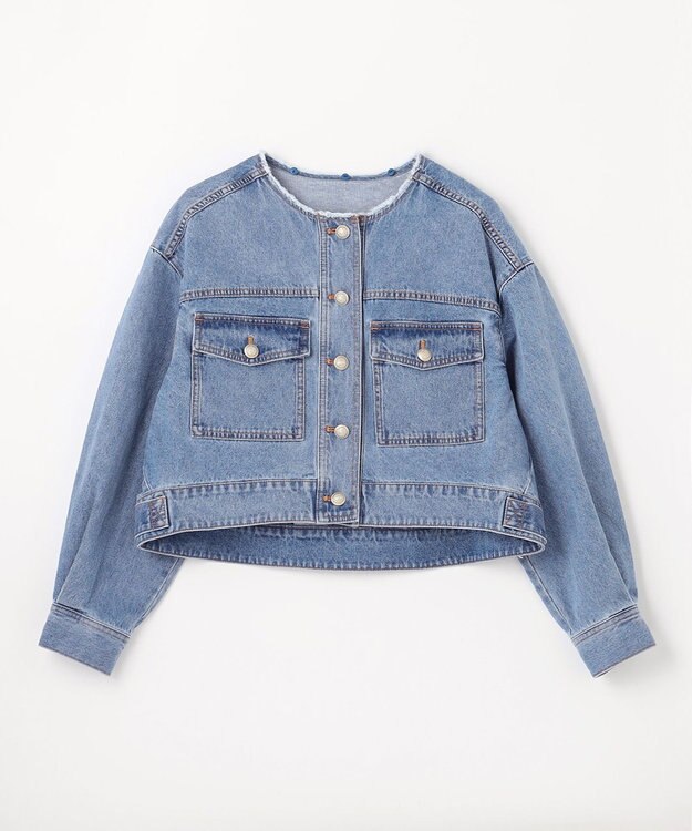 GRACE CONTINENTAL メタル釦デニムジャケット インディゴ