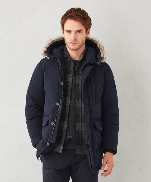 JOSEPH ABBOUD MOUNTAIN 【UNISEX】サスティナブル レジャーダウン ネイビー系