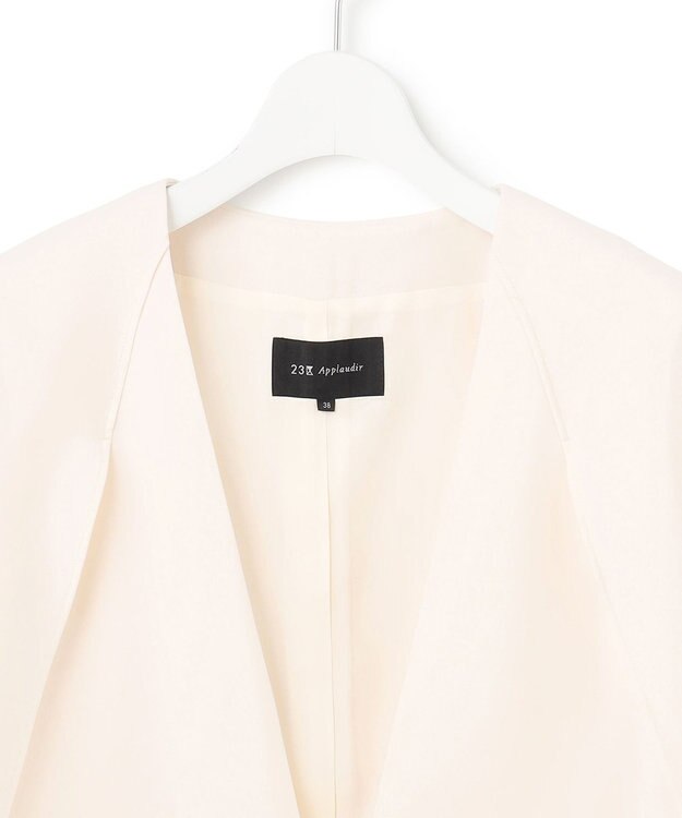 23区 【APPLAUDIR】ライトダブルクロス ボレロジャケット ベージュ系