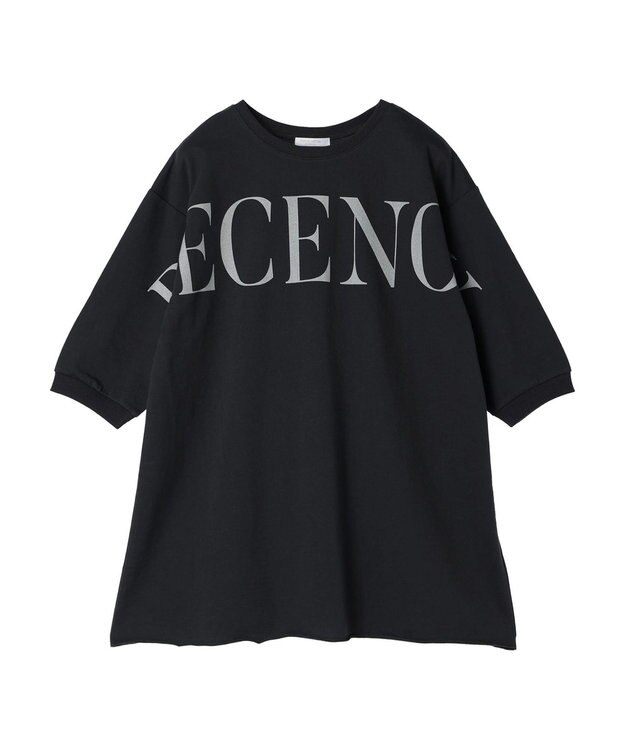 Green Parks ミニ裏毛ＢＩＧロゴチュニック Charcoal Gray