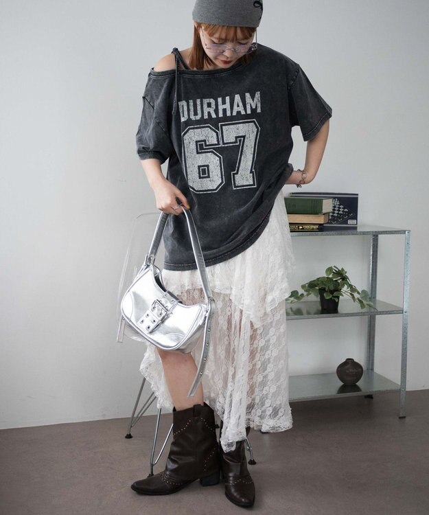 WEGO ２WAYグラフィックワンショルBIGT 柄3