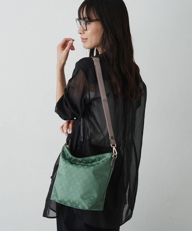 russet スタンダードミニショルダーバッグ <ナイロンジャガード>(CE-1627) GrassGR