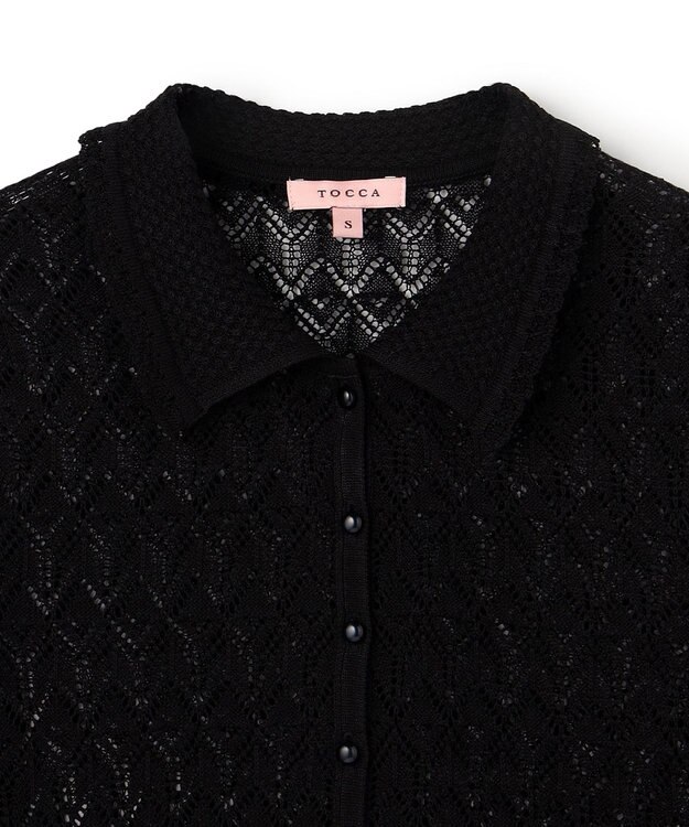 TOCCA 【星風まどかさん着用】SPIDER LACE KNIT レースニットカーディガン ブラック系