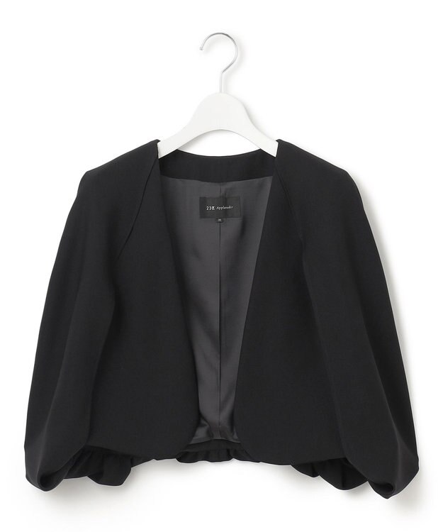 23区 【APPLAUDIR】ライトダブルクロス ボレロジャケット ブラック系