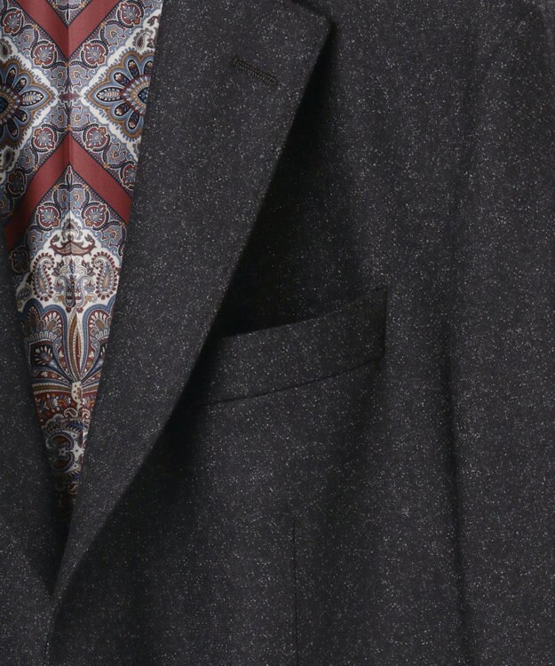 JOSEPH ABBOUD 【キングサイズ・ソフト/JAPANファブリック/LIBERTY柄裏地】ムリネフランネル ジャケット グレー系