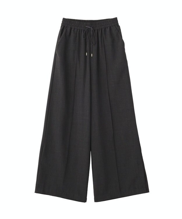 YECCA VECCA 【UVカット】サラサライージーワイドパンツ Charcoal Gray