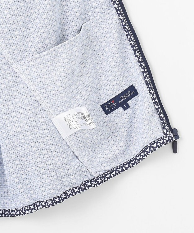 23区GOLF 【辻梨恵プロ着用】UV-A波をブロックする『サンベール』 モノグラムUVパーカー ネイビー系5