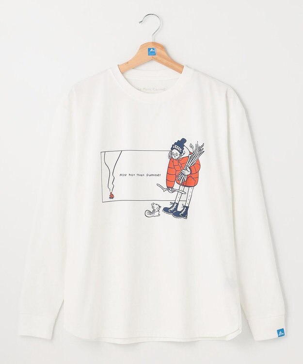 SHARE PARK LADIES 【LADIES】吸水速乾 フロントプリントTシャツ ホワイト