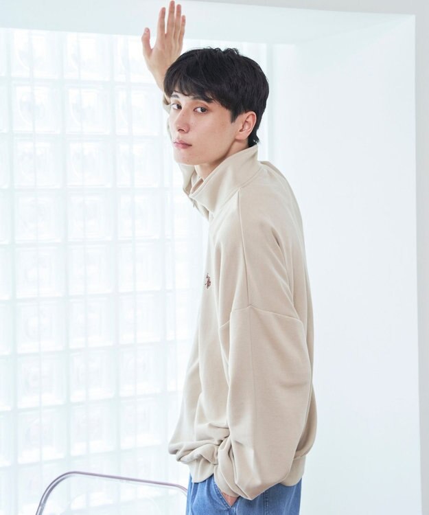 WEGO 【ユニセックス着用ITEM】別注　U.S POLO ASSN.　ハーフZIPPO ライトベージュ