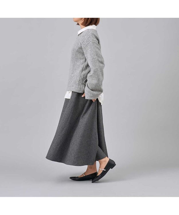 MODE ET JACOMO <carino>【レイン対応】配色ベルトメリージェーン ブラック