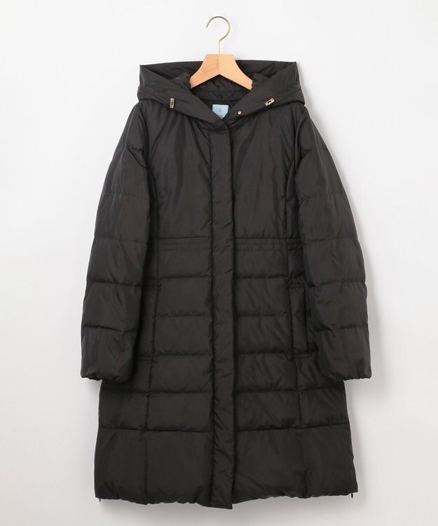 組曲 ライトタフタロングダウンコート ブラック系