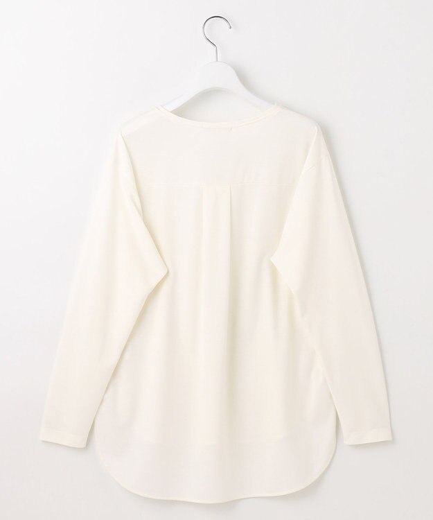 自由区 L ブラウスライクジャージー カットソー オフ