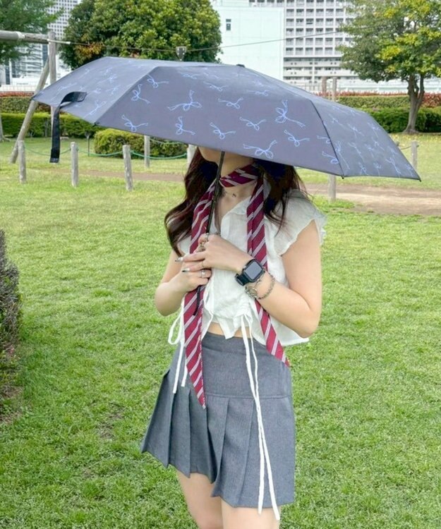 WEGO 【晴雨兼用/折りたたみ傘/日焼け対策/紫外線対策】別注PROTECT　U 柄4