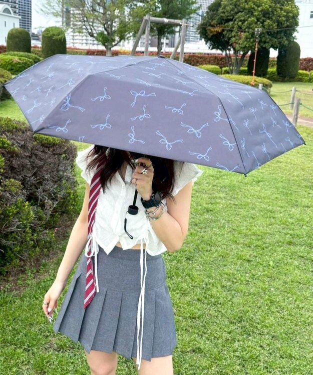WEGO 【晴雨兼用/折りたたみ傘/日焼け対策/紫外線対策】別注PROTECT　U 柄4