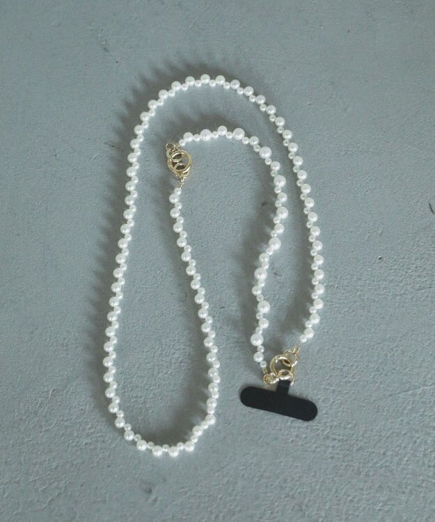 Green Parks ｅｖｅｒｙ　ｗａｌｋ．２ＷＡＹパールスマホショルダー White