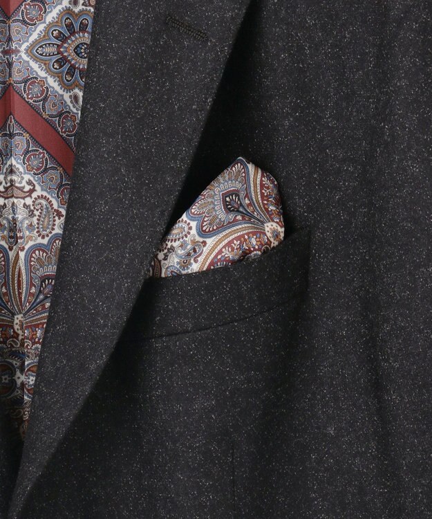 JOSEPH ABBOUD 【キングサイズ・ソフト/JAPANファブリック/LIBERTY柄裏地】ムリネフランネル ジャケット グレー系