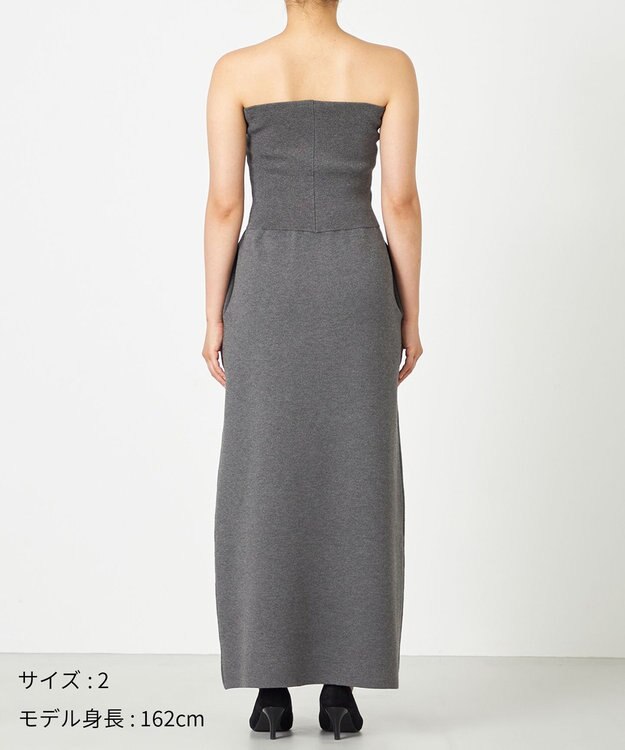 NAVE 【ReNAVE・洗える】スムースニット マルチWAYワンピース グレー系