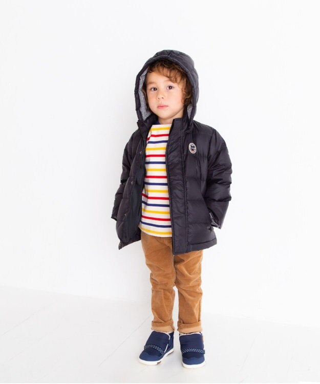 MIKI HOUSE HOT BISCUITS 【80-130cm】 ダウンジャケット 黒